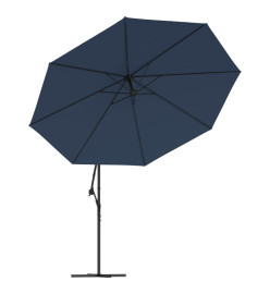 Parasol cantilever 3,5 m bleu