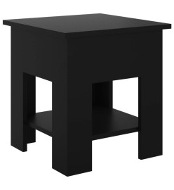 Table basse Noir 40x40x42 cm Bois d'ingénierie