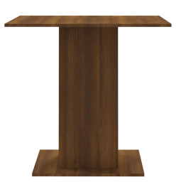 Table à dîner Chêne marron 80x80x75 cm Bois d'ingénierie