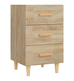 Table de chevet chêne sonoma 40x40x66 cm bois d'ingénierie