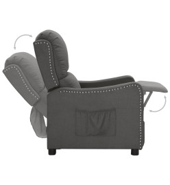 Fauteuil Gris foncé Tissu