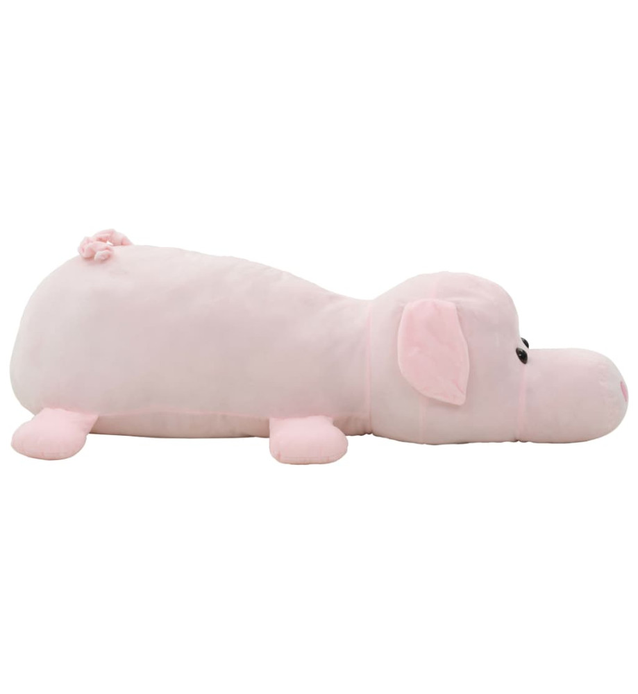 cochon en peluche rose