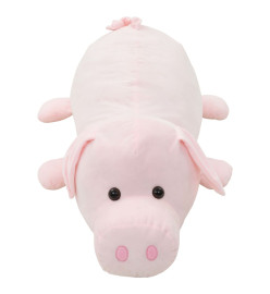 cochon en peluche rose