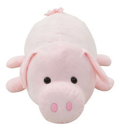 cochon en peluche rose