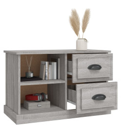 Meuble TV sonoma gris 73x35,5x47,5 cm bois d'ingénierie