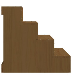 Escalier animaux de compagnie Marron miel 40x49x47 cm Bois pin