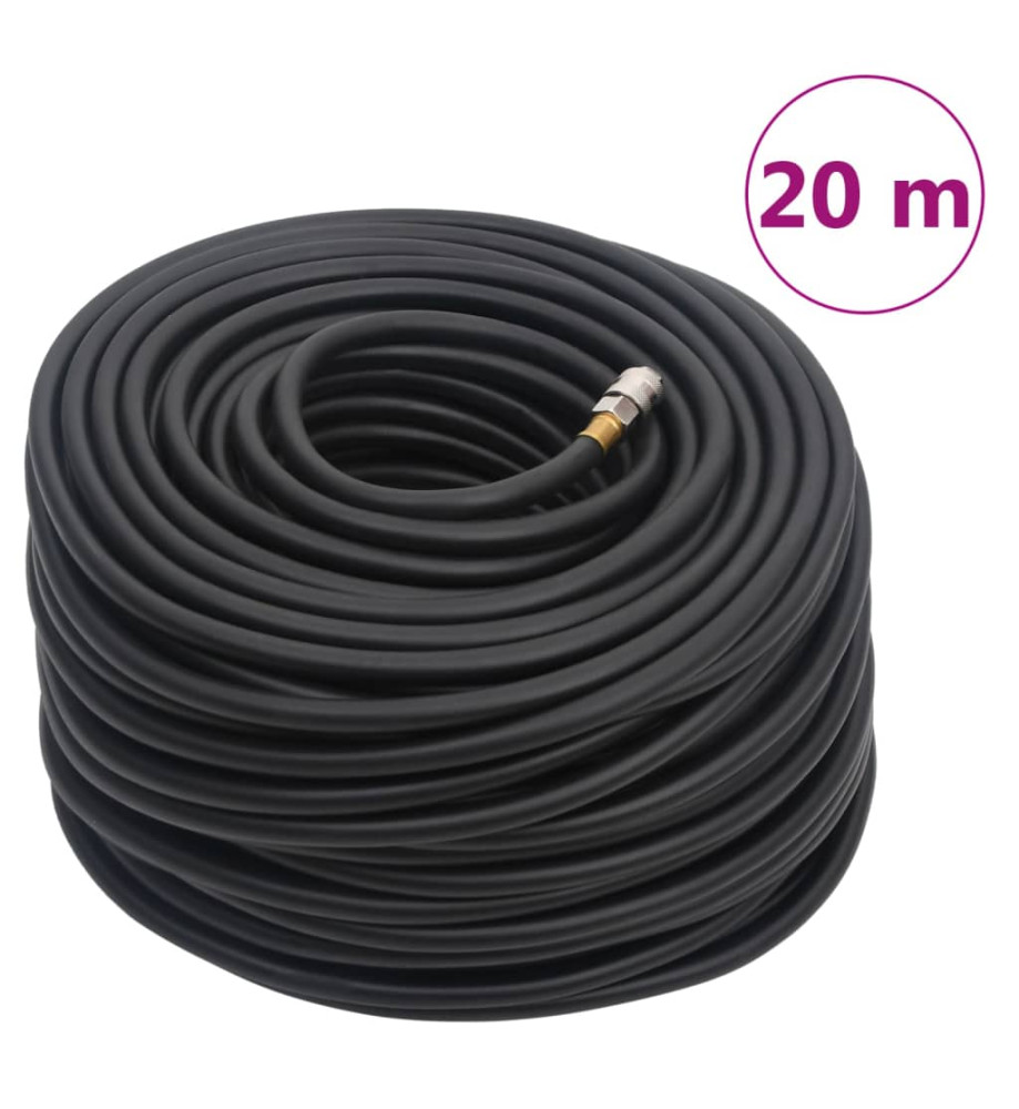 Tuyau d'air hybride noir 0,6" 20 m caoutchouc et PVC