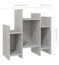 Armoire latérale Gris béton 60x26x60 cm Aggloméré