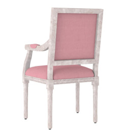 Fauteuil rose 54x59x99 cm velours