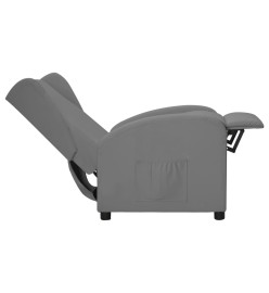 Fauteuil inclinable Gris Similicuir