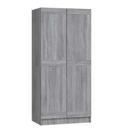 Garde-robe Sonoma gris 82,5x51,5x180 cm Bois d'ingénierie