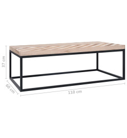 Table basse 110 x 60 x 37 cm Bois massif