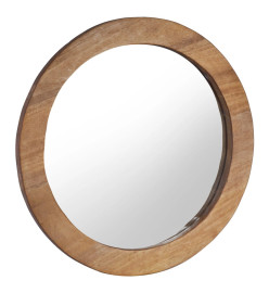 Miroir mural 60 cm Teck Rond