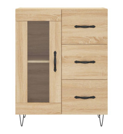 Buffet haut Chêne sonoma 69,5x34x180 cm Bois d'ingénierie