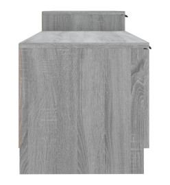 Meuble TV Sonoma gris 158,5x36x45 cm Bois d'ingénierie