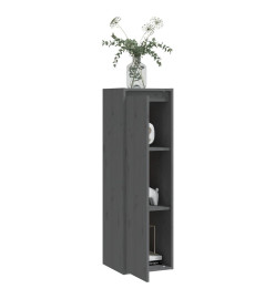 Armoire murale Gris 30x30x100 cm Bois de pin massif