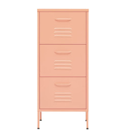 Armoire de rangement Rose 42,5x35x101,5 cm Acier