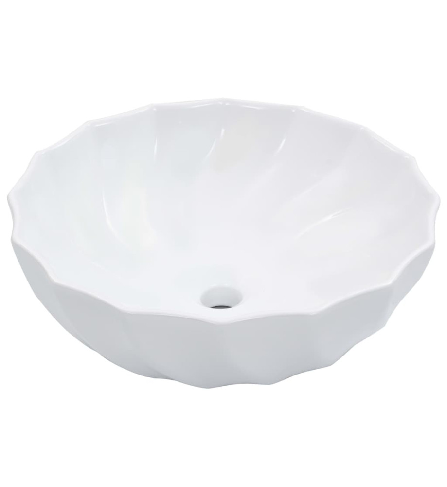 Lavabo 46x17 cm Céramique Blanc