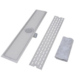 Drain de douche linéaire 2 pcs Ligne 730x140mm Acier inoxydable