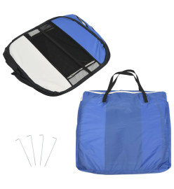 Parc pliable pour chien avec sac de transport Bleu 110x110x58cm