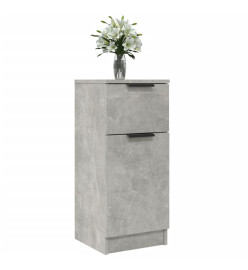 Buffets 2 pcs Gris béton 30x30x70 cm Bois d'ingénierie