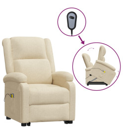 Fauteuil de massage Crème Tissu