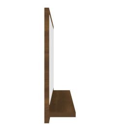 Miroir de bain Chêne marron 60x10,5x37 cm Bois d'ingénierie