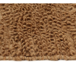 Tapis à poils bouclés fait à la main 180x250 cm Jute et coton