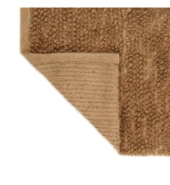 Tapis à poils bouclés fait à la main 180x250 cm Jute et coton