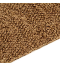 Tapis à poils bouclés fait à la main 180x250 cm Jute et coton