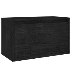 Meubles TV 3 pcs Noir Bois massif de pin