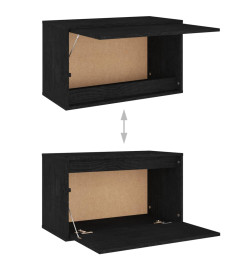 Meubles TV 3 pcs Noir Bois massif de pin