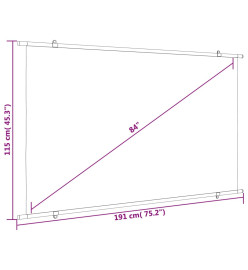 Écran de projection 84" 16:9