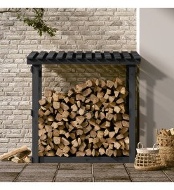 Support pour bois de chauffage Gris 108x64,5x109 cm Bois de pin