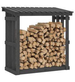 Support pour bois de chauffage Gris 108x64,5x109 cm Bois de pin