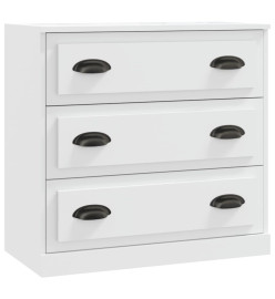 Buffets 3 pcs Blanc Bois d'ingénierie