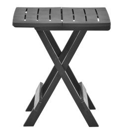 Table pliable de jardin Anthracite 45x43x50 cm Plastique