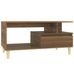 Table basse Chêne marron 90x49x45 cm Bois d'ingénierie