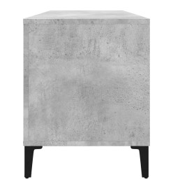 Armoire à disques gris béton 100x38x48 cm bois d'ingénierie