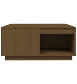 Table basse Marron miel 80x81x36,5 cm Bois massif de pin