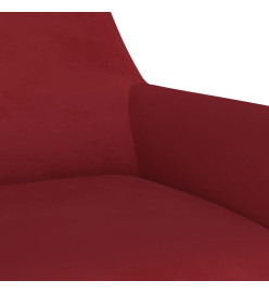 Chaise pivotante de salle à manger Rouge bordeaux Velours