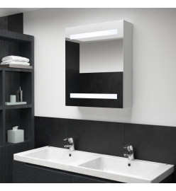 Armoire de salle de bain à miroir LED 50x13,5x60 cm