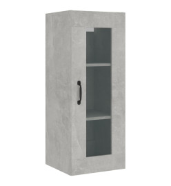 Armoire murale suspendue Gris béton 34,5x34x90 cm