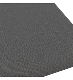 Panneaux muraux 12 pcs Gris foncé 30x30 cm Tissu 1,08 m²