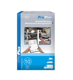 ProPlus Porte-document A4 pour commande de réparation 10 pcs noir