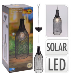 ProGarden Lampe suspendue solaire à LED Métal 11 cm