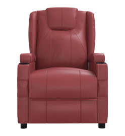 Fauteuil de massage Rouge bordeaux Similicuir