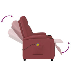 Fauteuil de massage Rouge bordeaux Similicuir