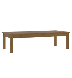 Table basse Marron miel 110x50x30 cm Bois massif de pin