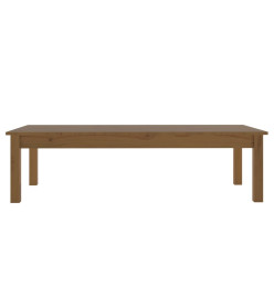 Table basse Marron miel 110x50x30 cm Bois massif de pin